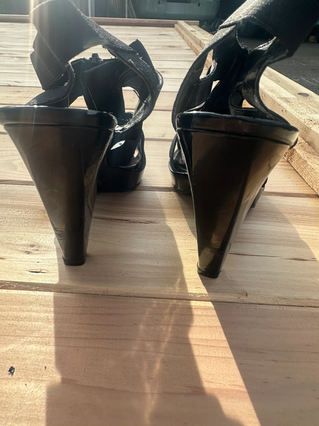 Black Wedge Heels - photo 2