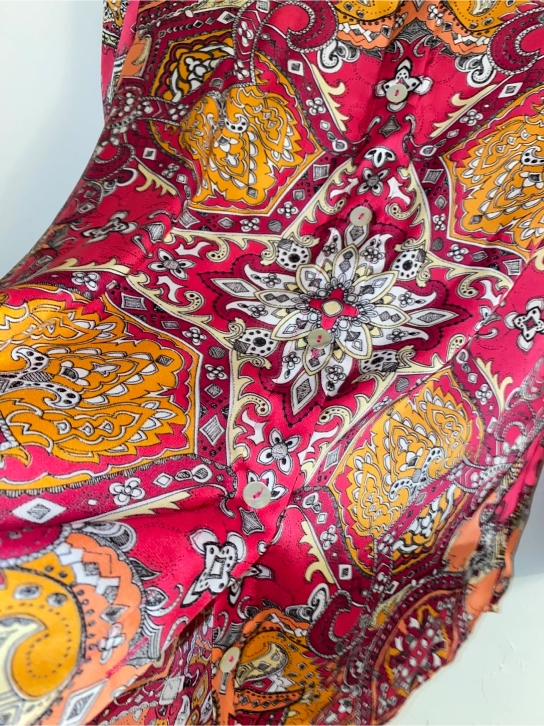 Chico's Paisley Print Button-Up Shirt Size 0 - photo 5