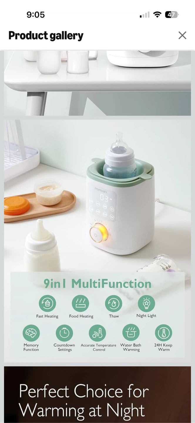 Momcozy 9-in-1 Baby Bottle Warmer - photo 3