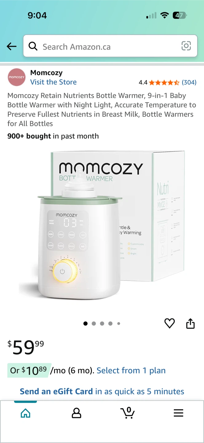 Momcozy 9-in-1 Baby Bottle Warmer