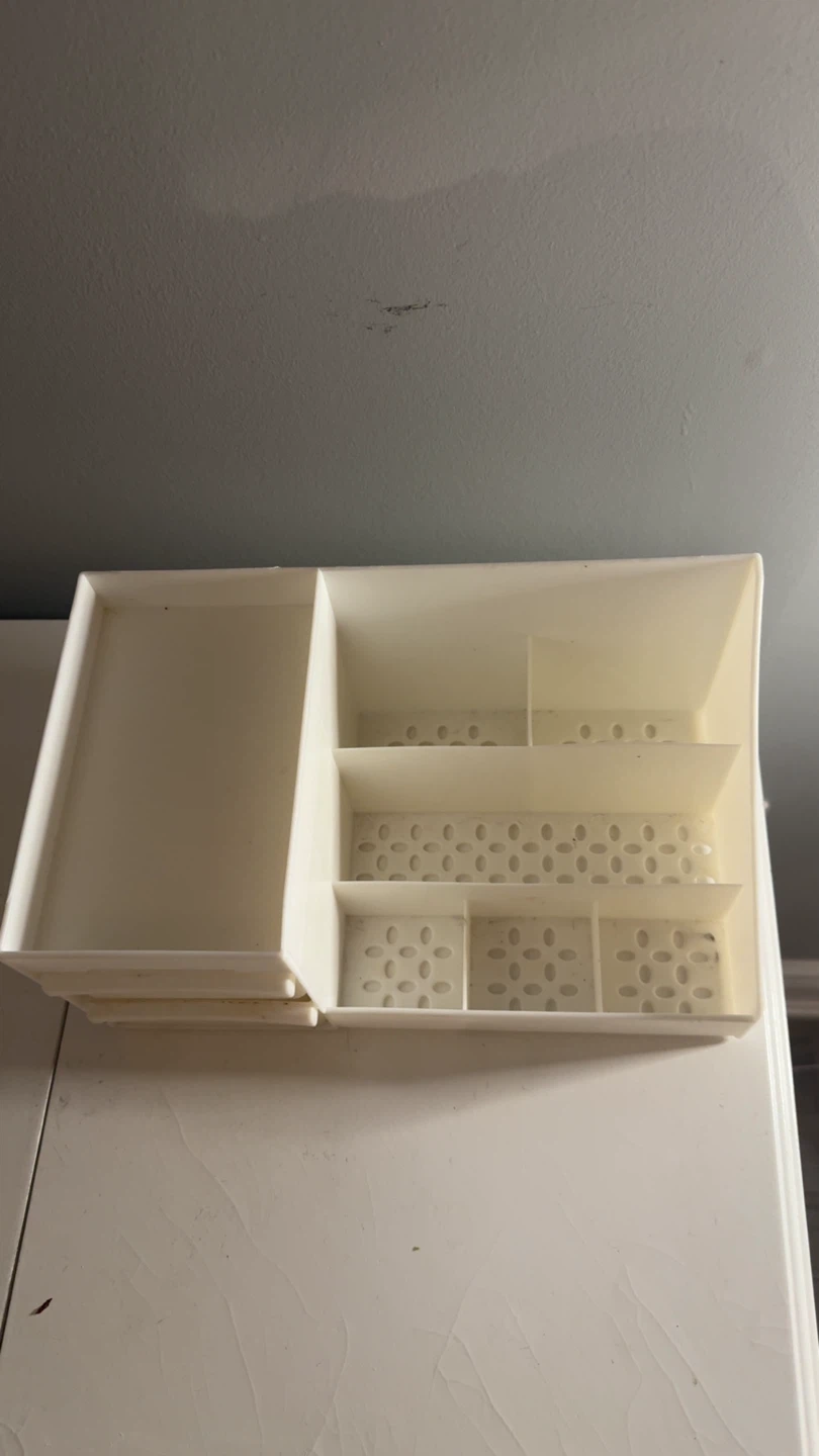 Cream Makeup Organizer with Drawers - photo 2