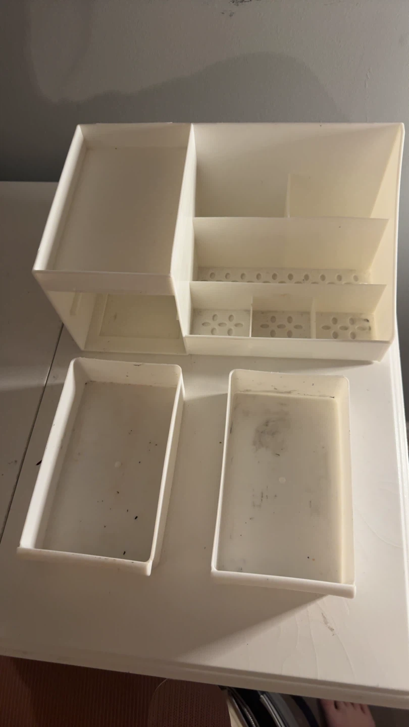 Cream Makeup Organizer with Drawers - photo 4