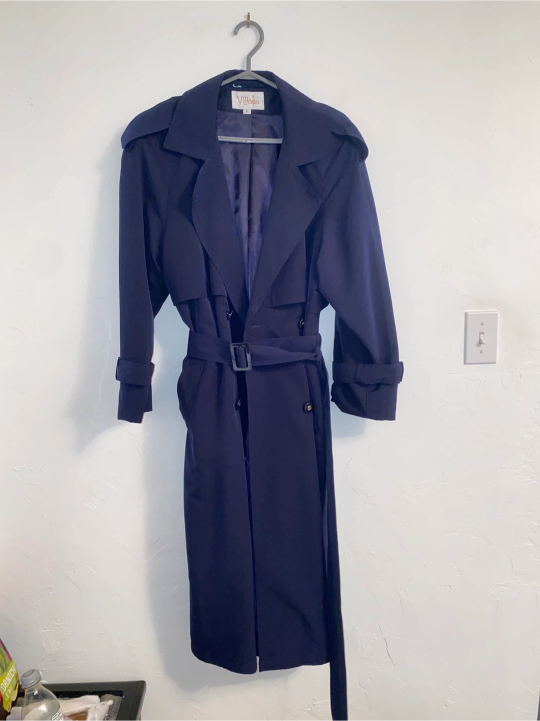 Vintage Navy Trench Coat - photo 5