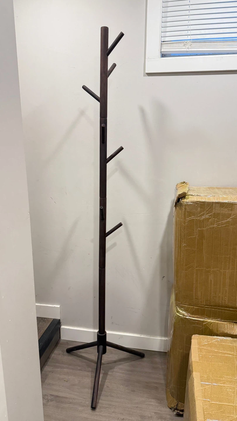 Dark Wood Coat Rack