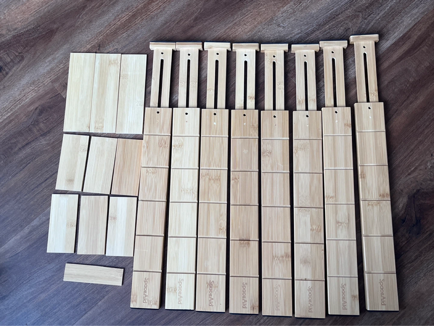 SPACEAID Bamboo Drawer Dividers - Set of 12