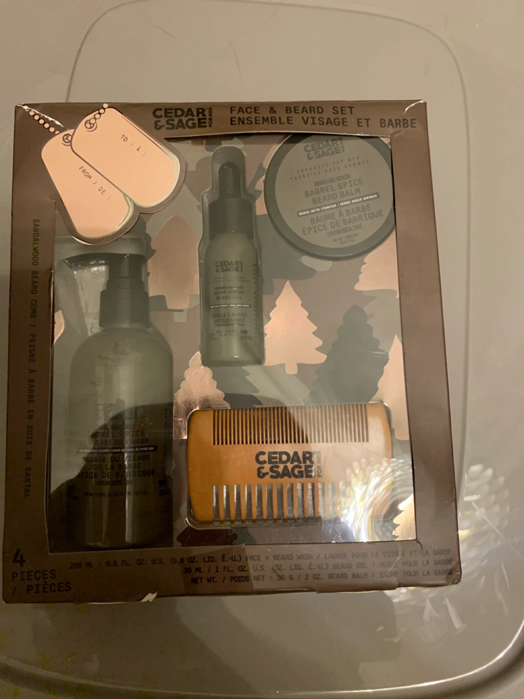 Cedar & Sage Face & Beard Set - Barrel Spice