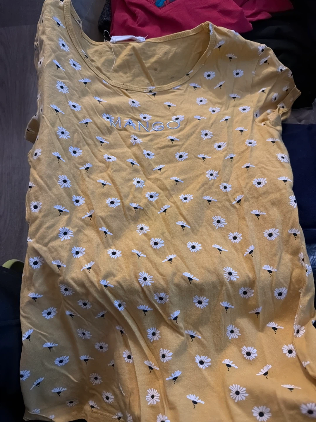 Mango Yellow Daisy Print T-Shirt