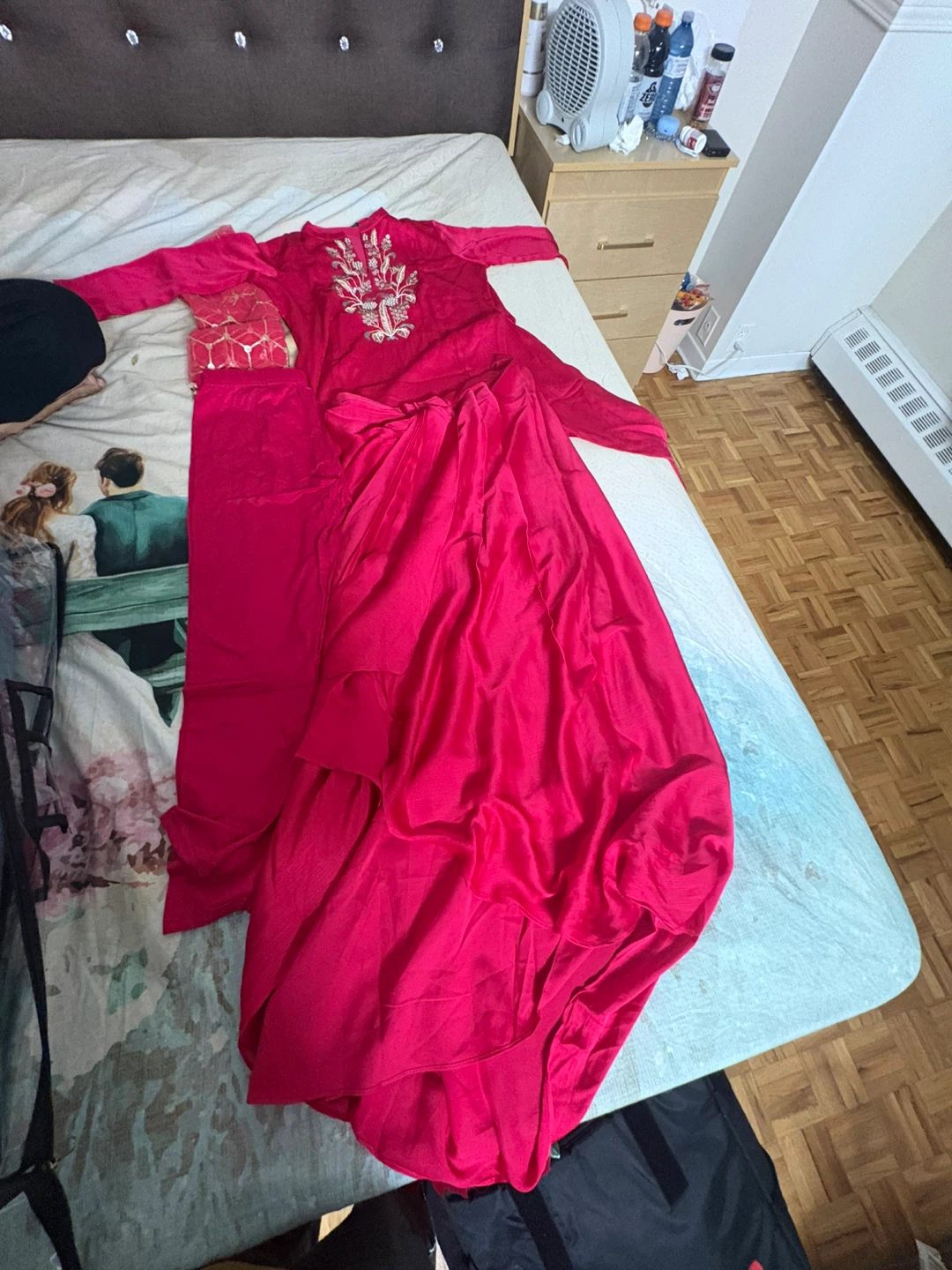 Pink Embroidered Shalwar Kameez