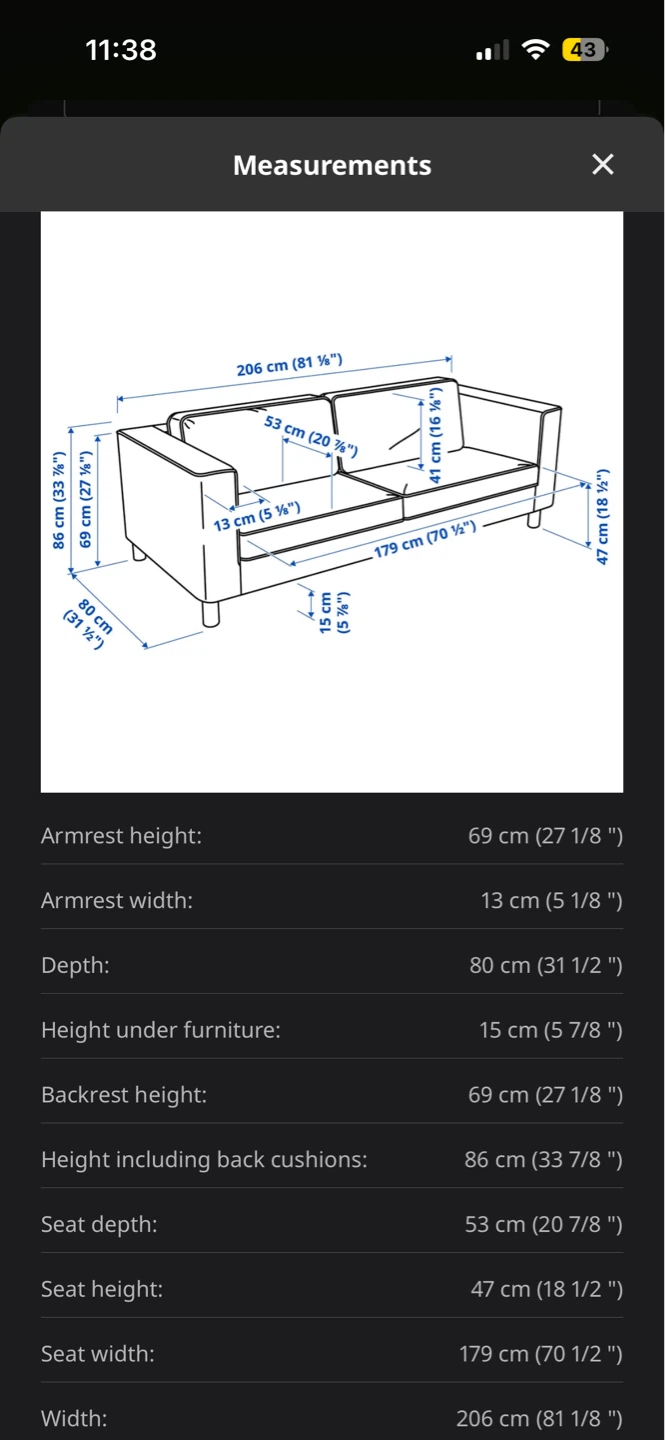 IKEA Parup sofa beige - photo 5