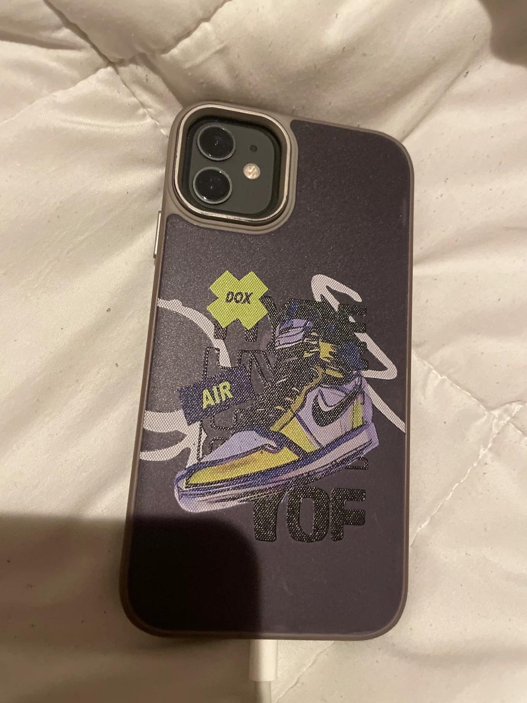 iPhone 11 with Case - Sneaker Graphic