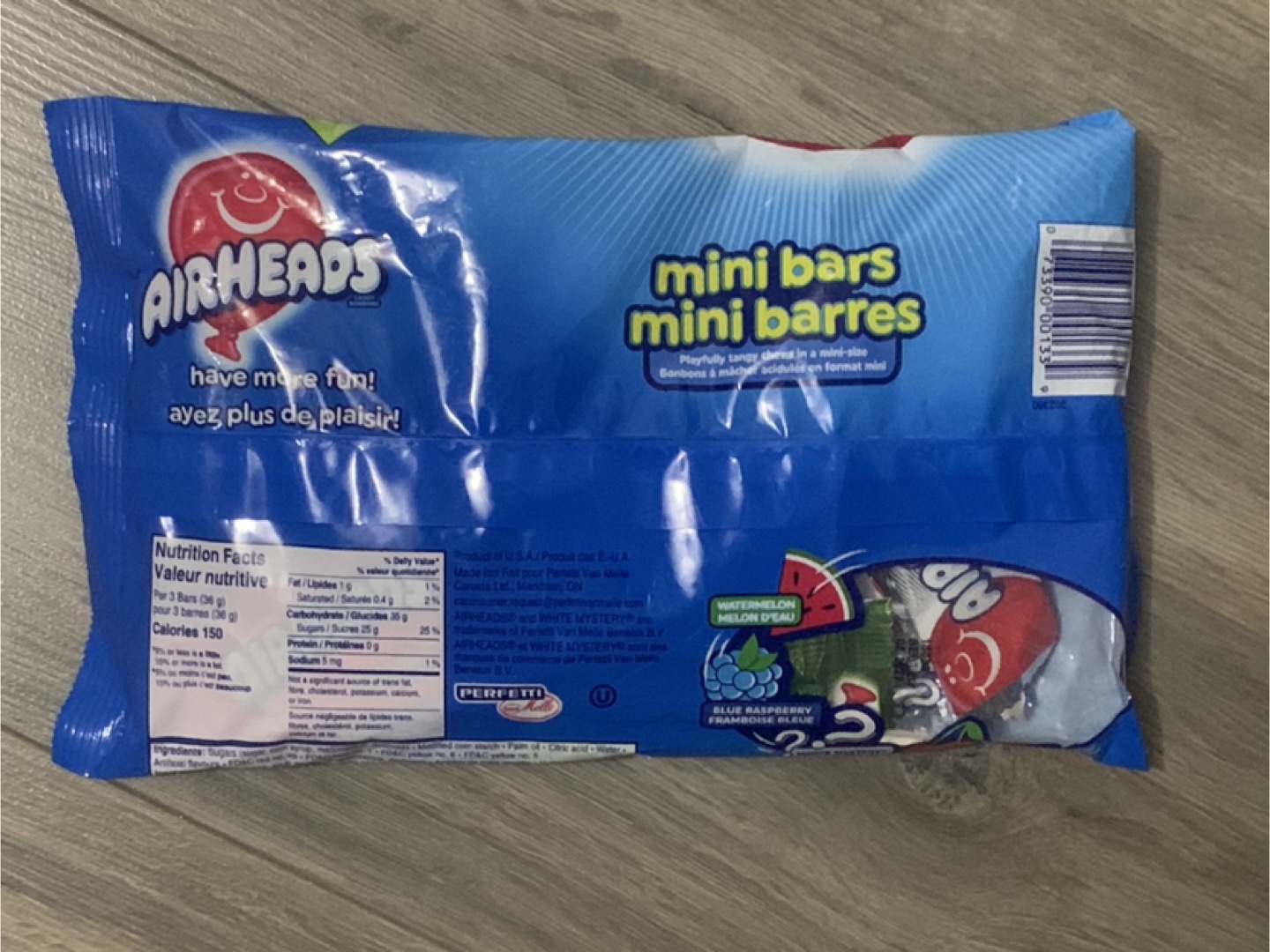 NEW AIRHEADS MINI BARS CANDY - UNOPENED - photo 2