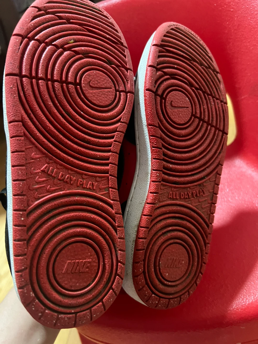 Nike Court Vision Low TD Shoes Red Black Size 4Y DV5456-600 - photo 5