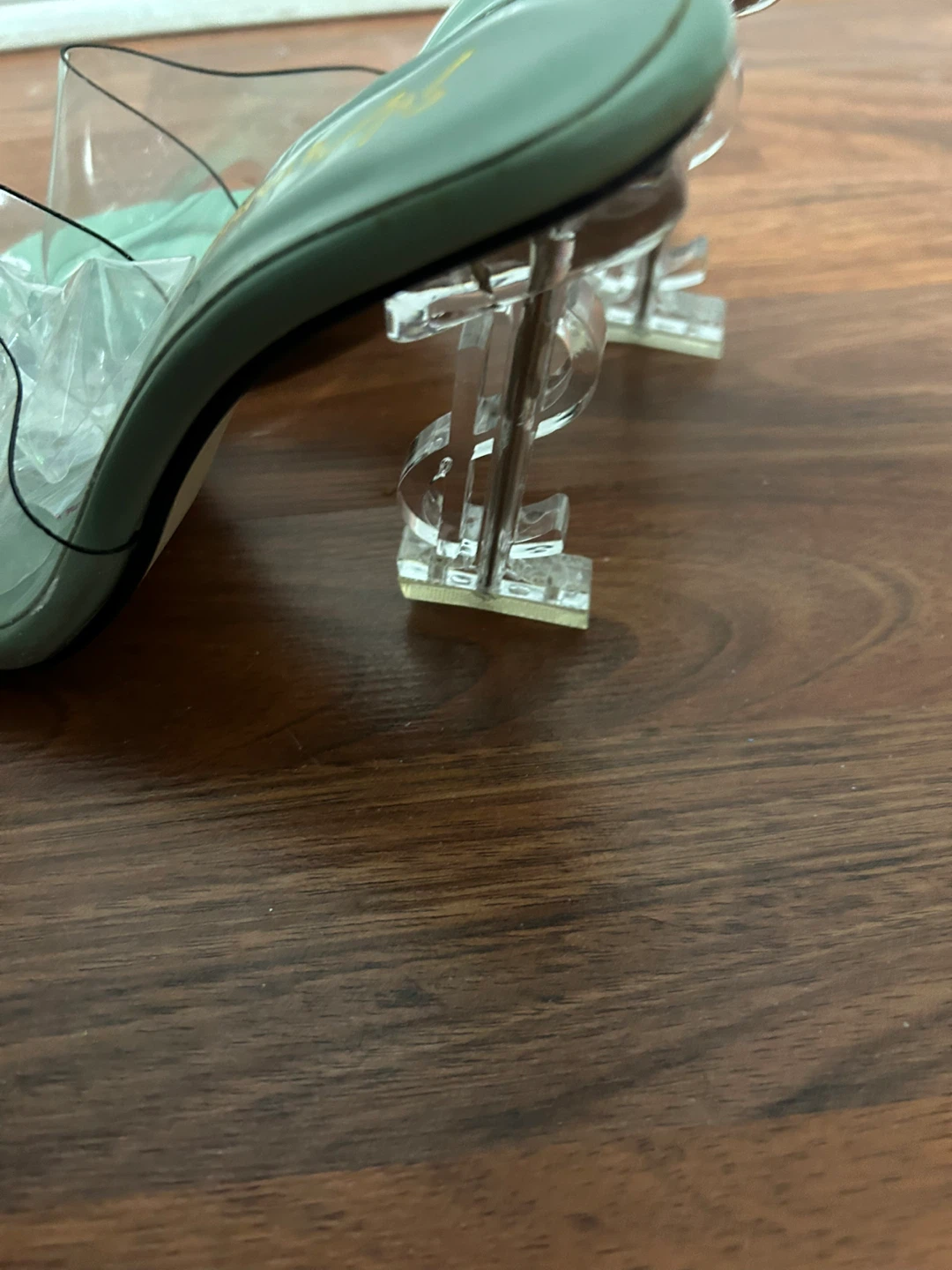 STARKELLA Women's Mint Green Clear Heeled Sandals Size 37 - photo 3