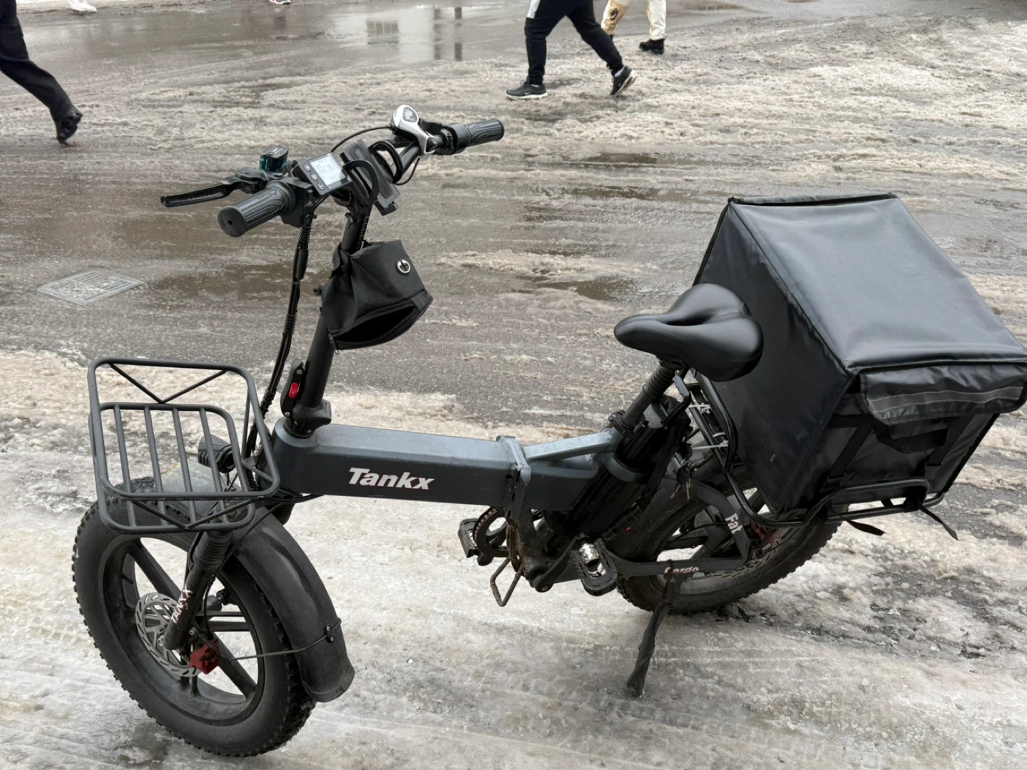 TankX Folding Electric Fat Tire Bike with Cargo Box - photo 2