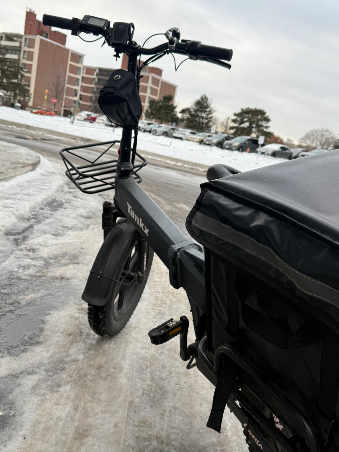 TankX Folding Electric Fat Tire Bike with Cargo Box - photo 3