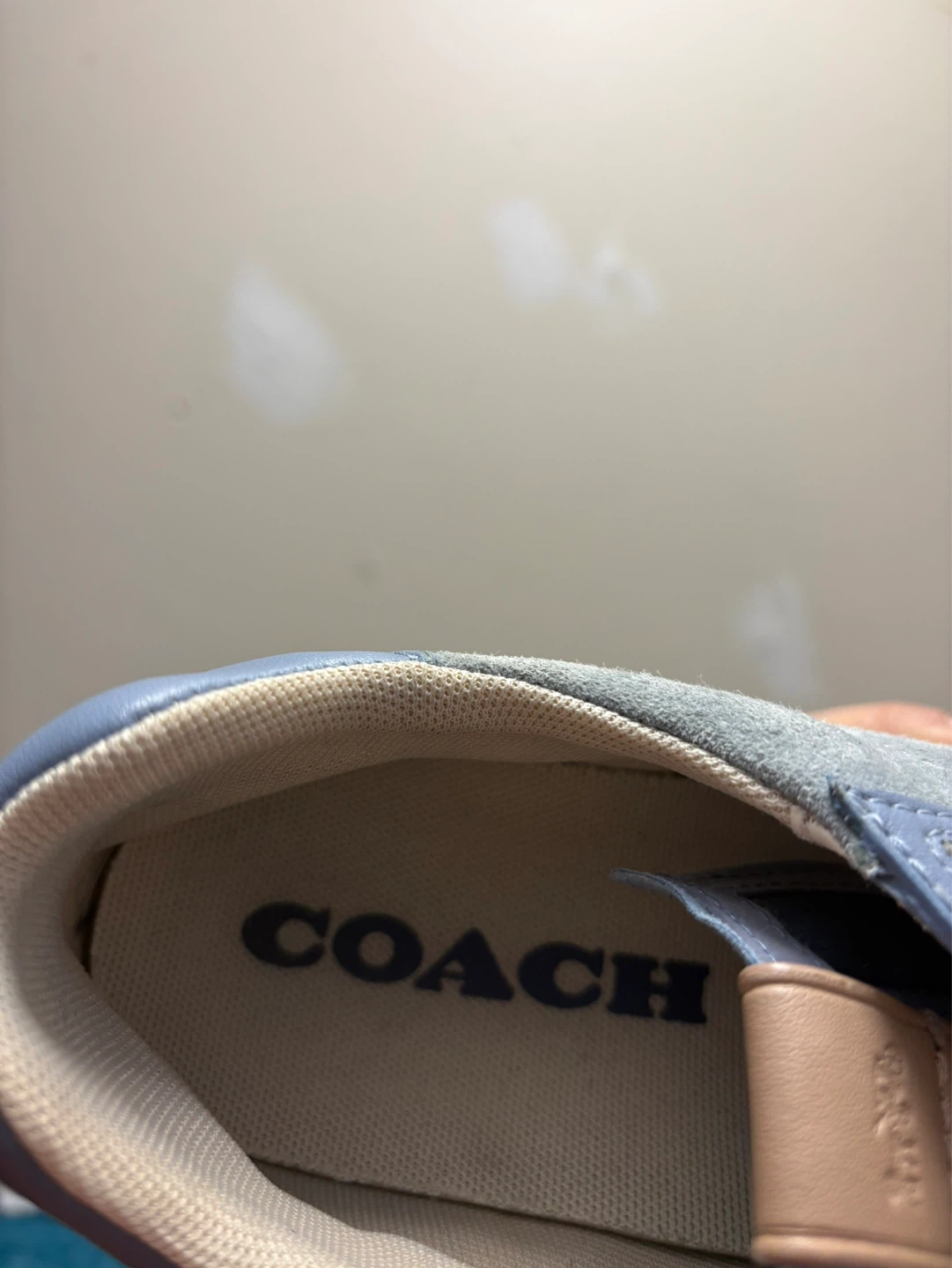 COACH Men's Blue Suede Low Top Sneakers - photo 5