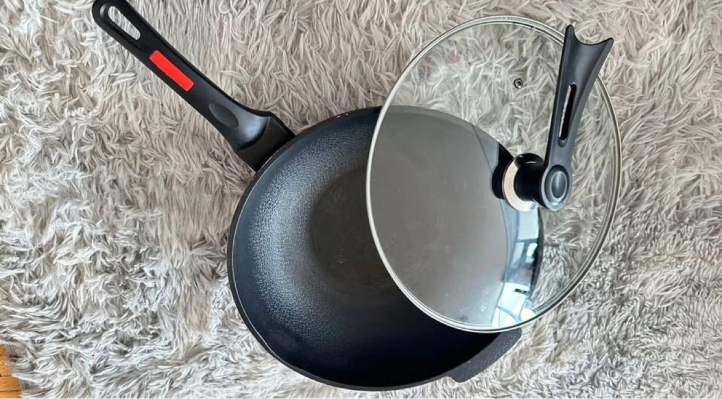 Wok Pan with Glass Lid - photo 2