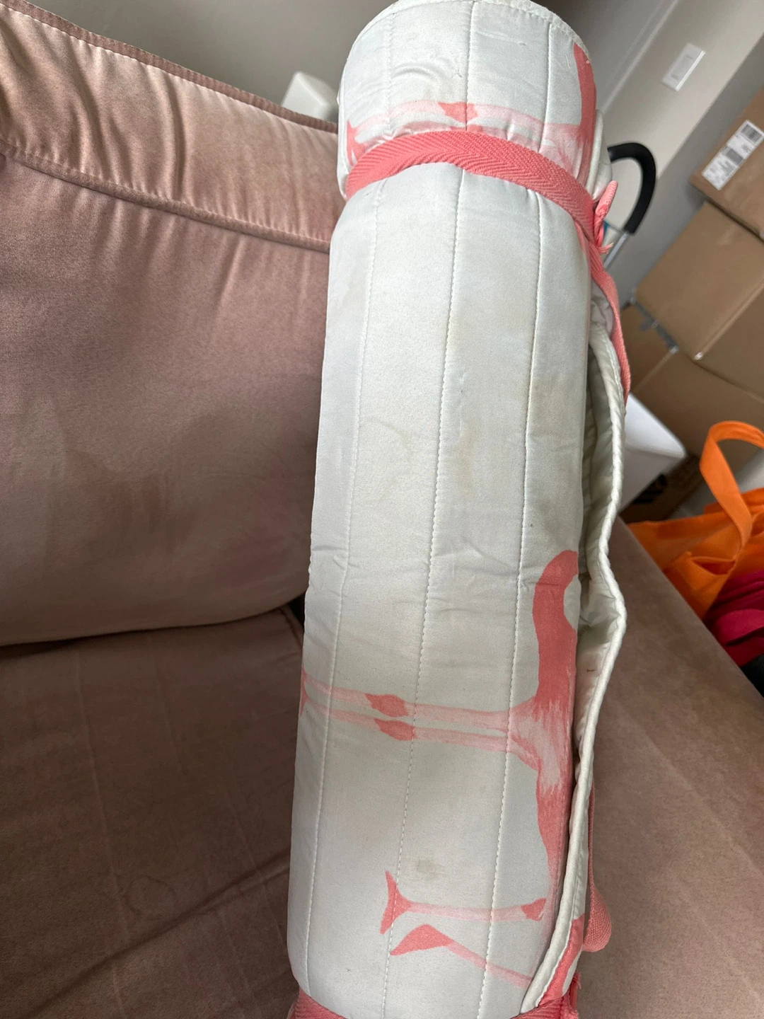 Flamingo Print Roll-Up Sleeping Bag - photo 2
