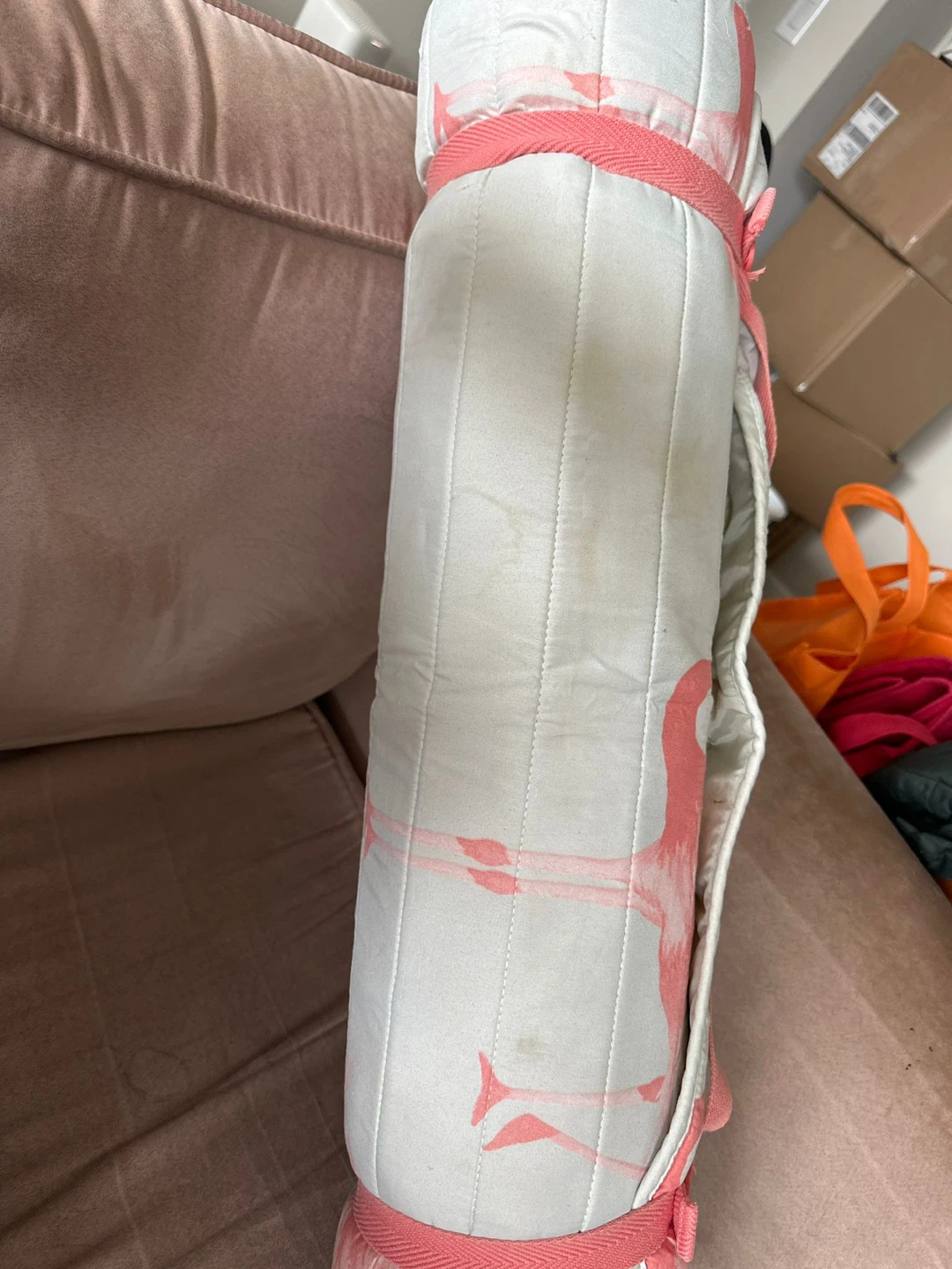 Flamingo Print Roll-Up Sleeping Bag