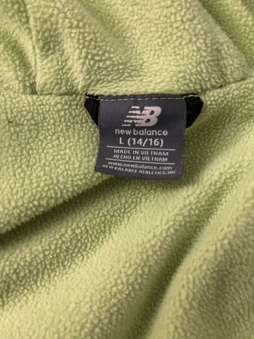 Veste à capuchon New Balance noire et lime - photo 3