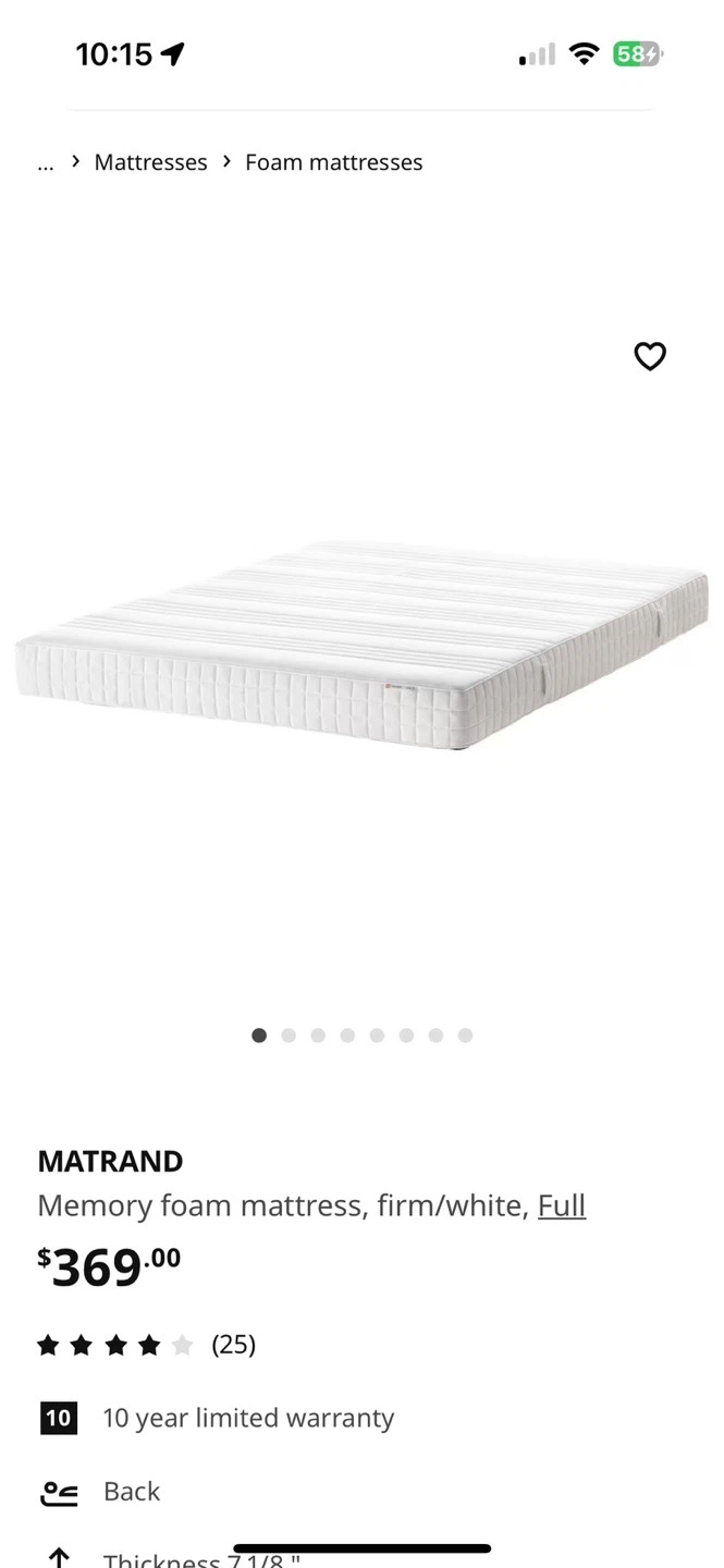 IKEA bed set  (bed frame, mattress, and bed base.) - photo 2