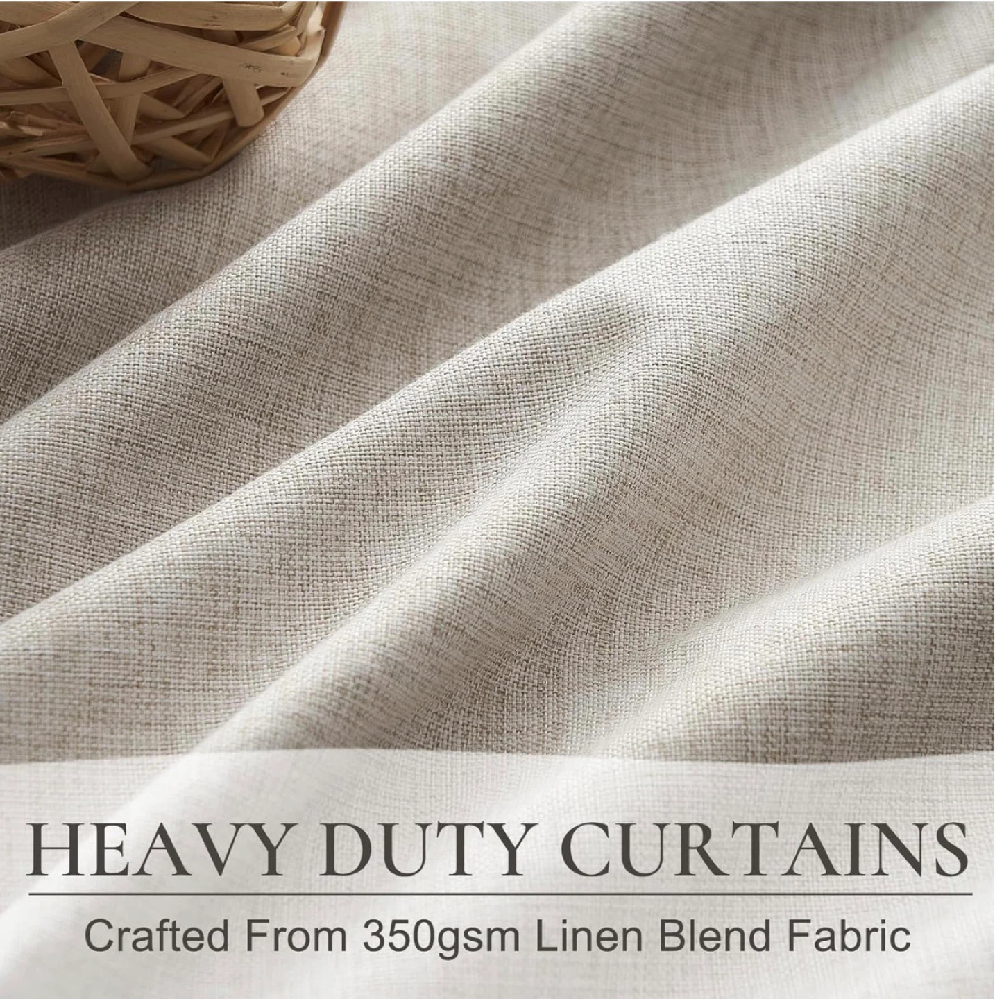 Blackout linen curtains (350 gsm extremely thick) - photo 2