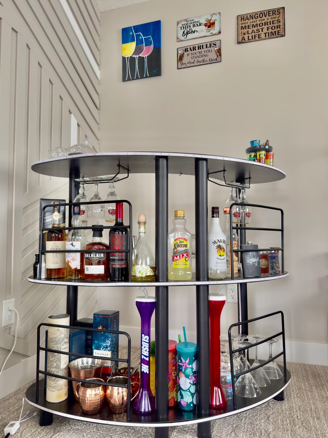 Home Bar-🔥 MODERN LED BAR STAND – LUXURY HOME BAR SETUP 🍸✨