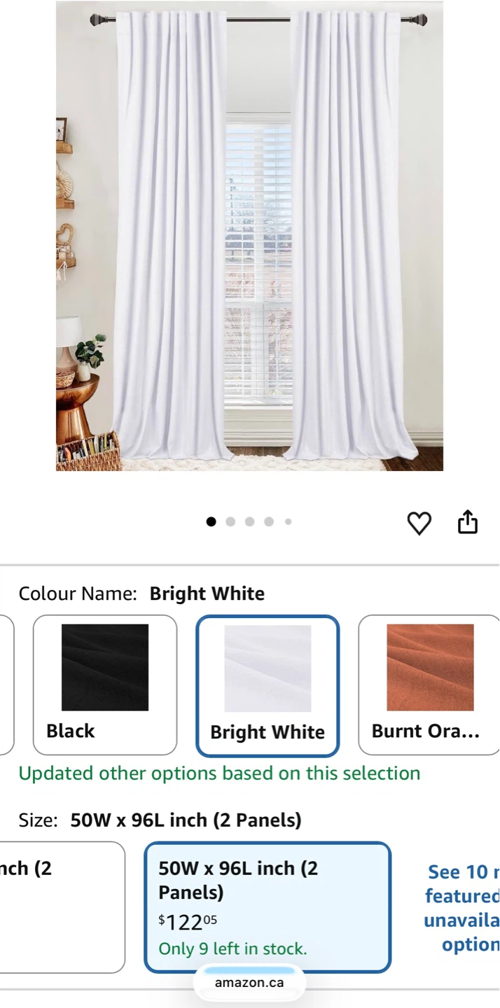 Blackout Shield Linen Curtains (extremely high quality/ thick) - photo 2