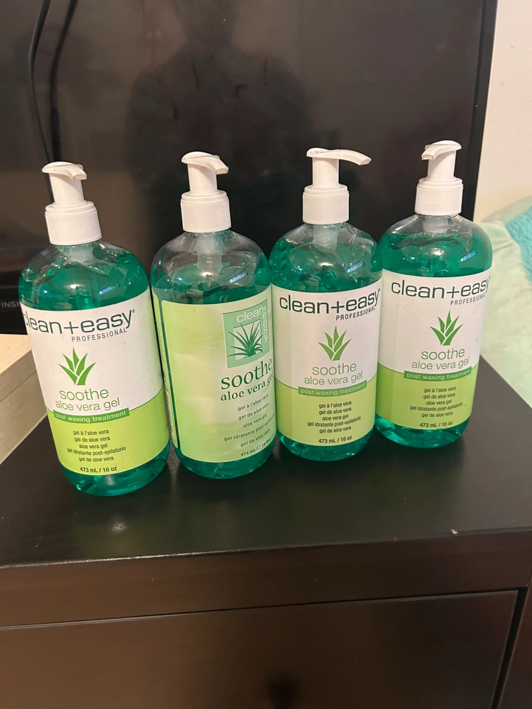 Clean+Easy Soothe Aloe Vera Gel Post Waxing Treatment - 4 Pack