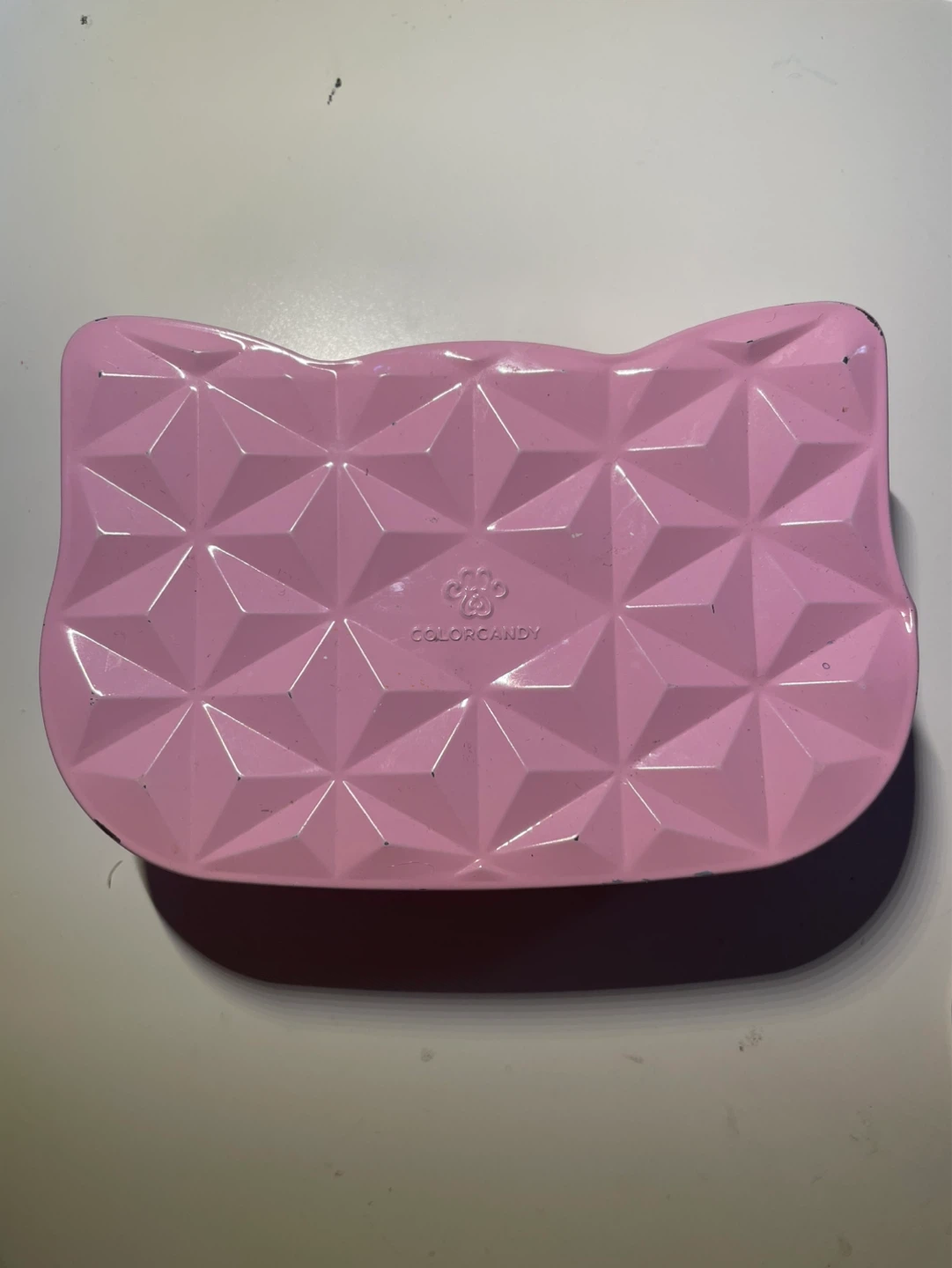 Pink cat-shaped container