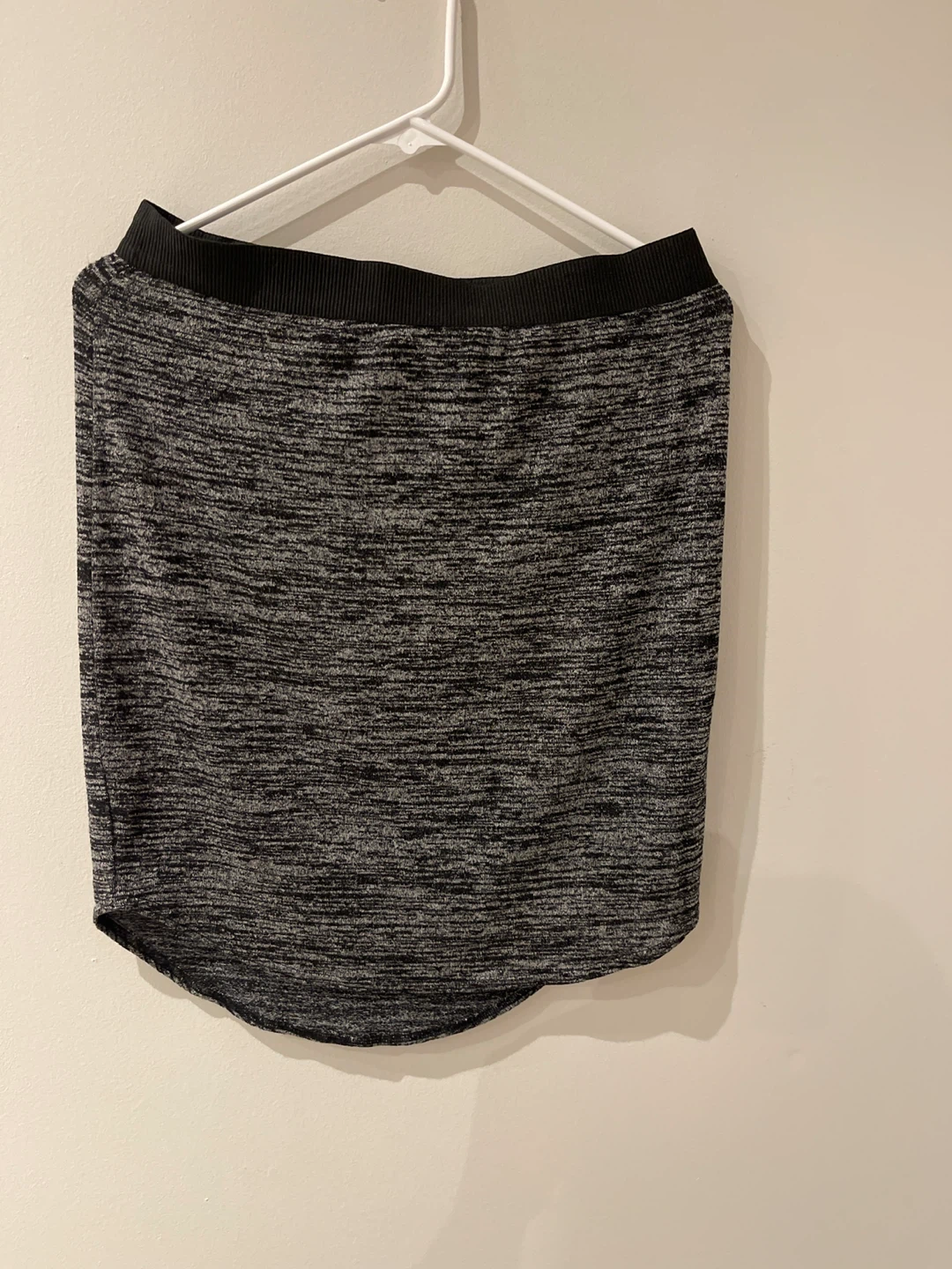 Grey Marled Knit Skirt