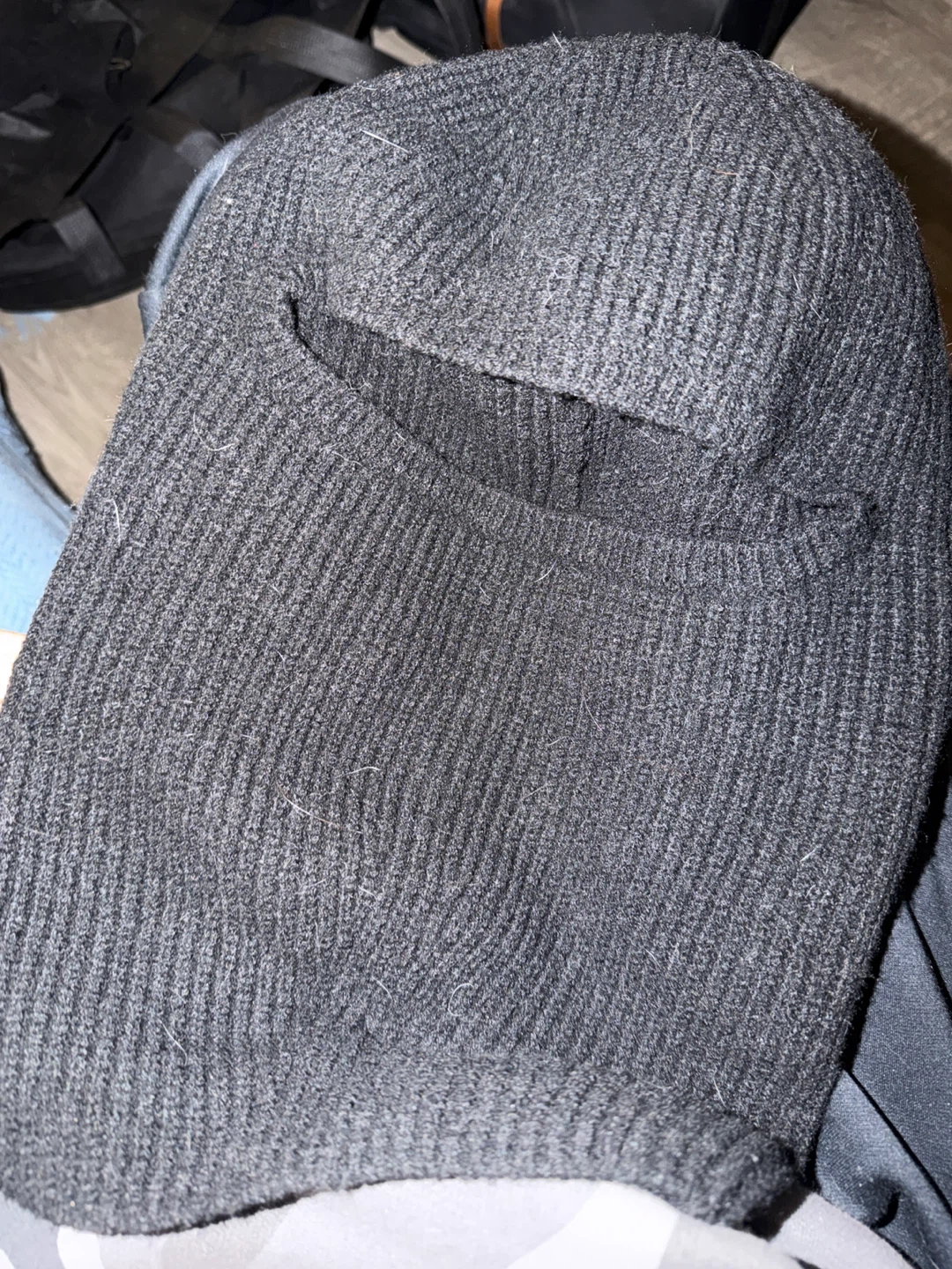 Dark Grey Knit Balaclava