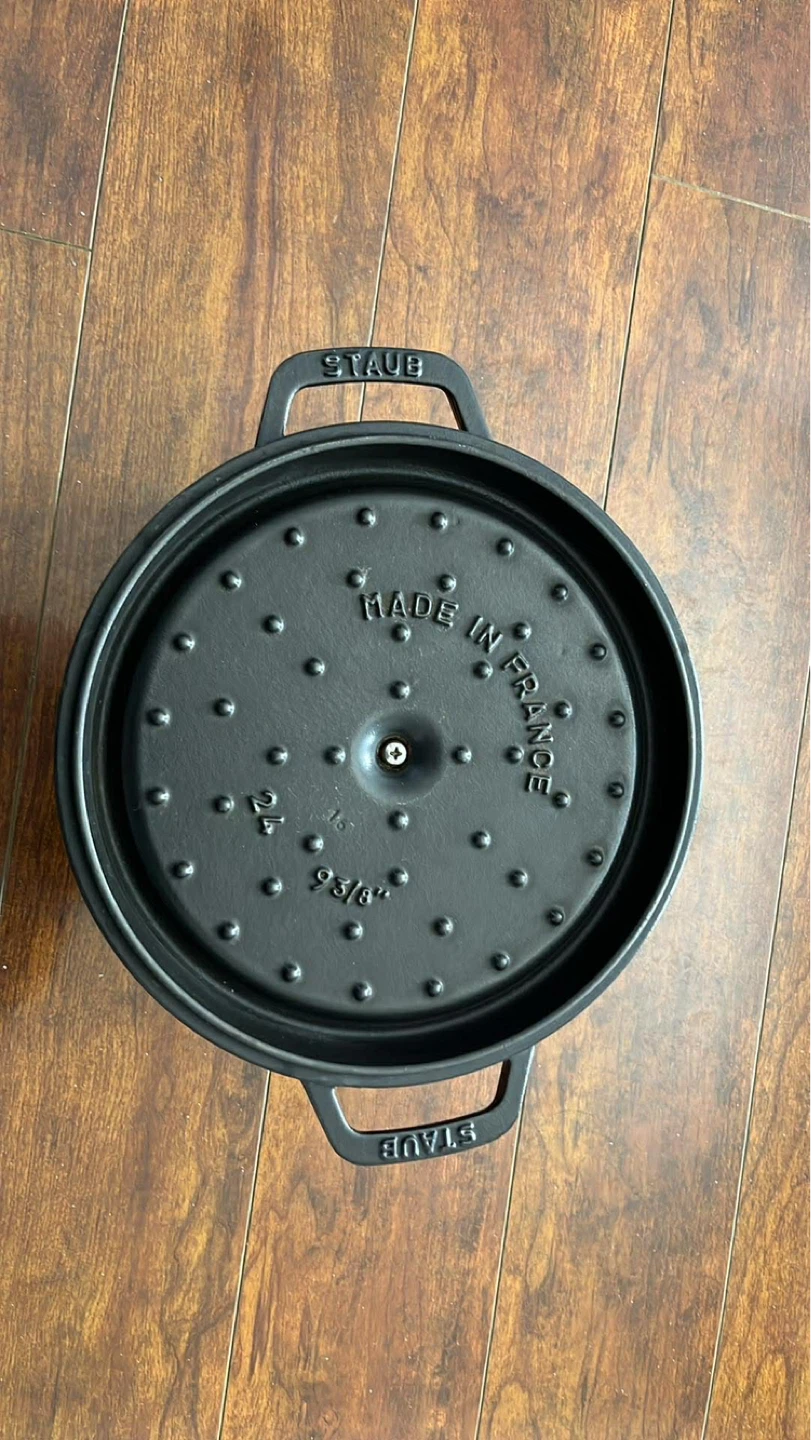 STAUB LA COCOTTE 3.7 l cast iron round Cocotte, black - photo 2
