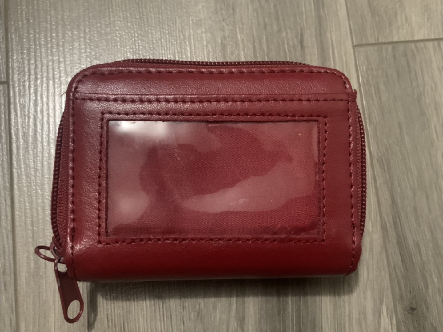 NEW RED ZIP BIFOLD WALLET