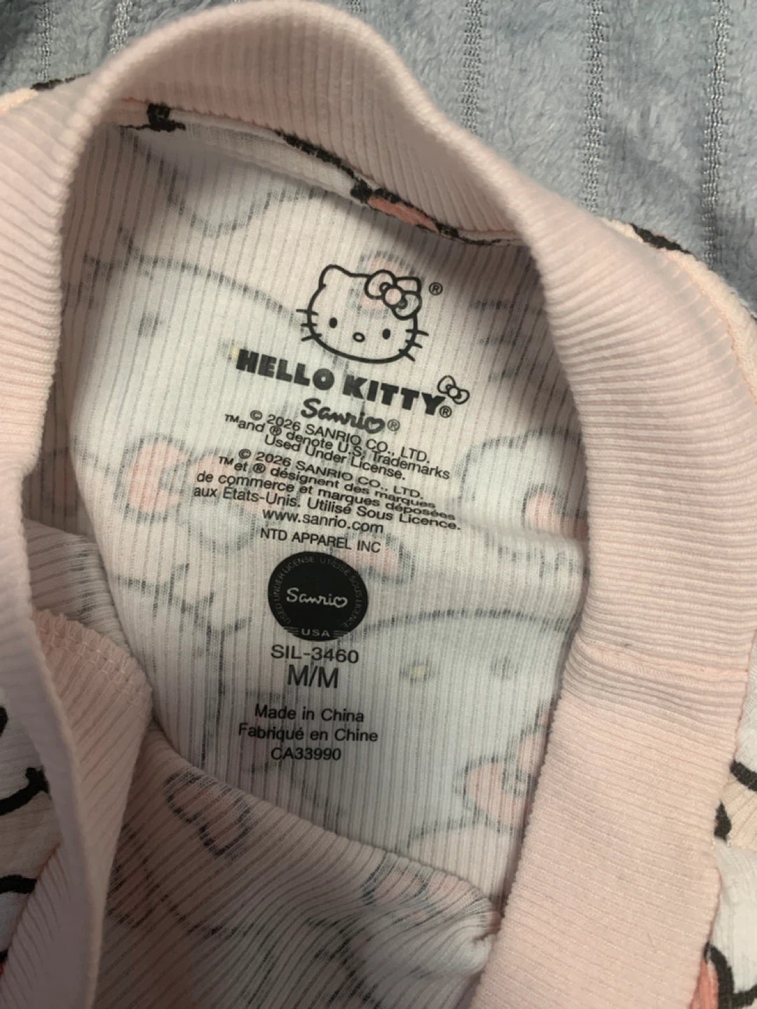 Hello Kitty Long Sleeve Top M/M Pink - photo 2