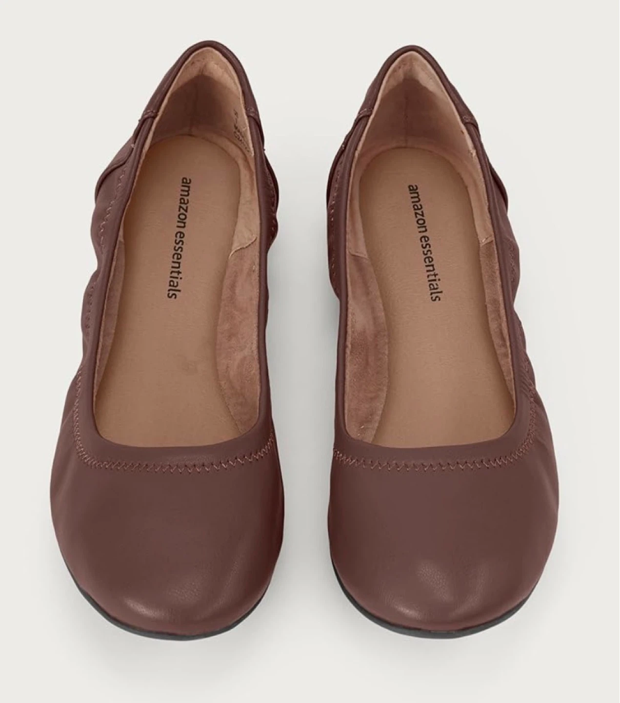 US 6 Amazon Essentials Women's Ballet Flats - Deep Brown - photo 2