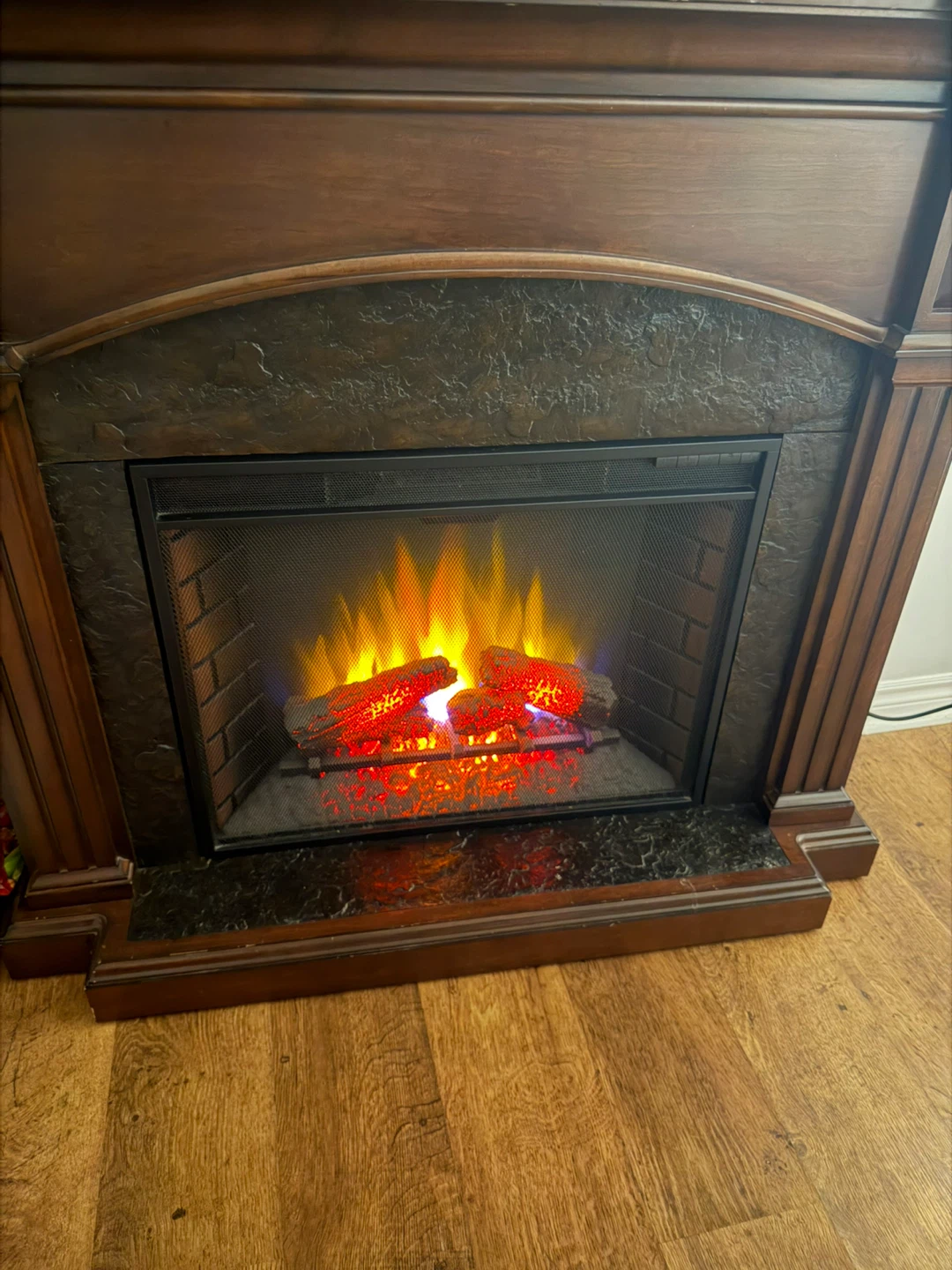 Electric Fireplace with Remote