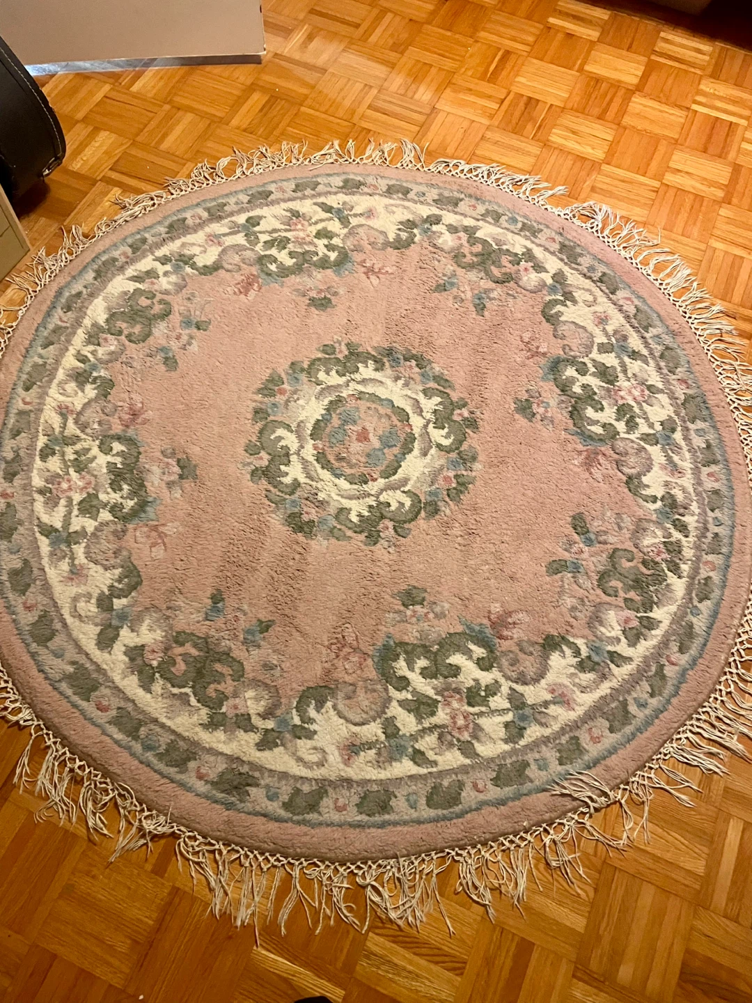 Round Floral Rug - photo 3
