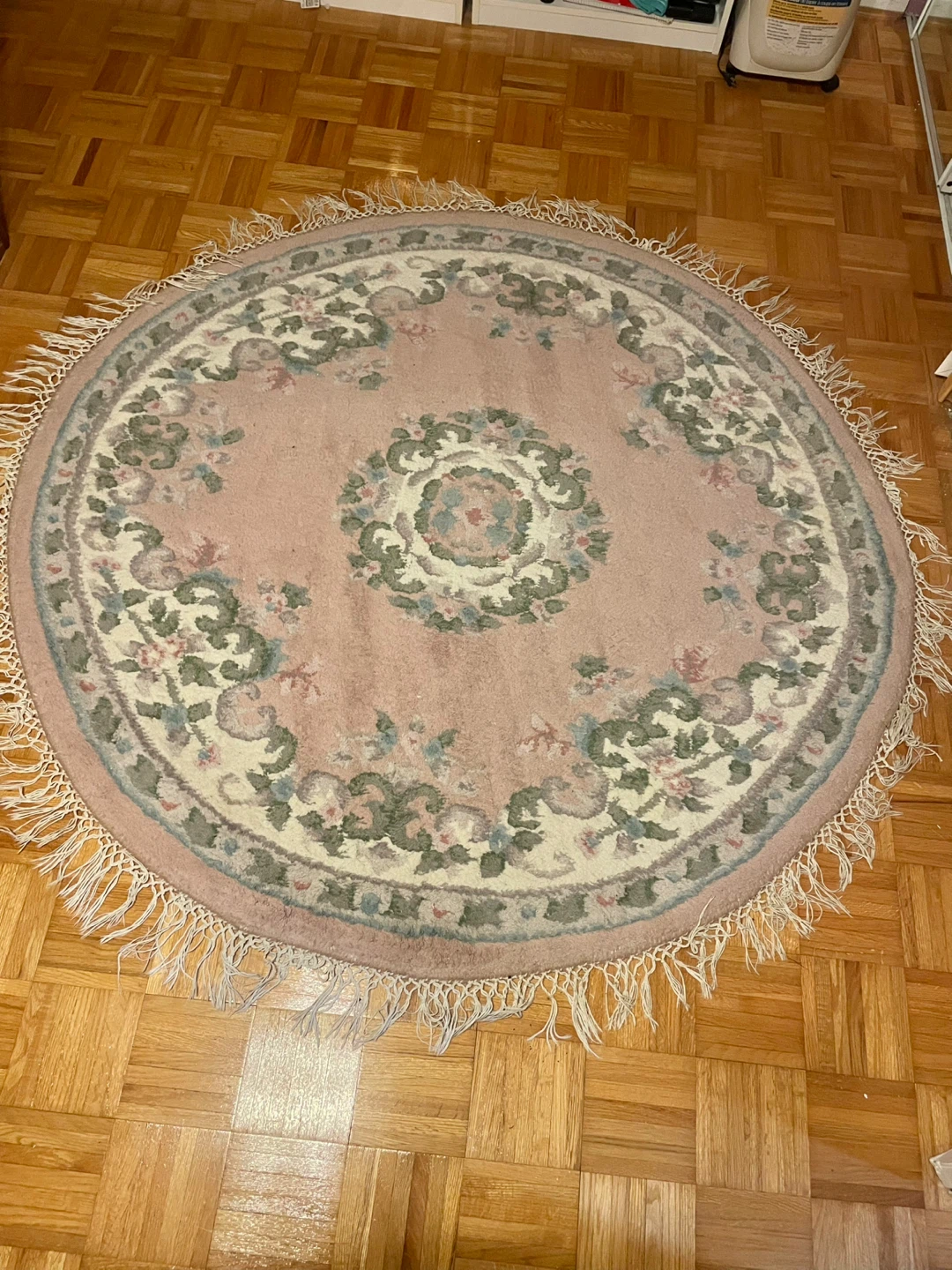 Round Floral Rug