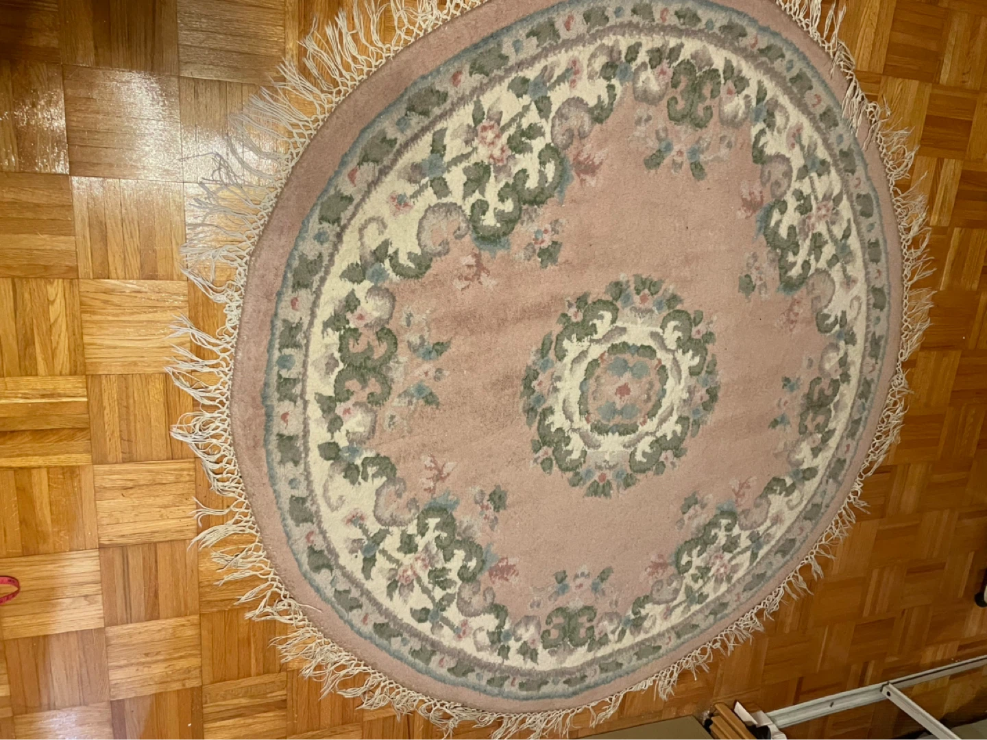 Round Floral Rug - photo 2