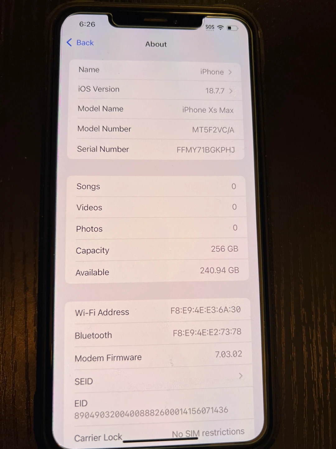 Apple iPhone Xs Max 256GB Gold - photo 3