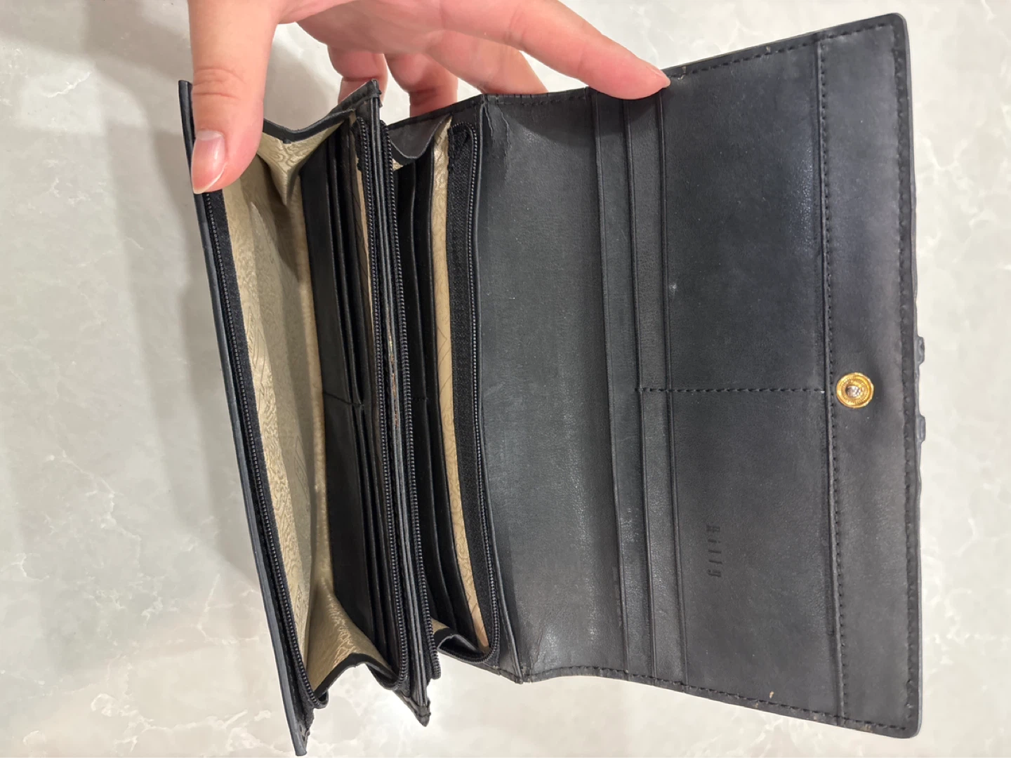 Black Woven Clutch Wallet - photo 2