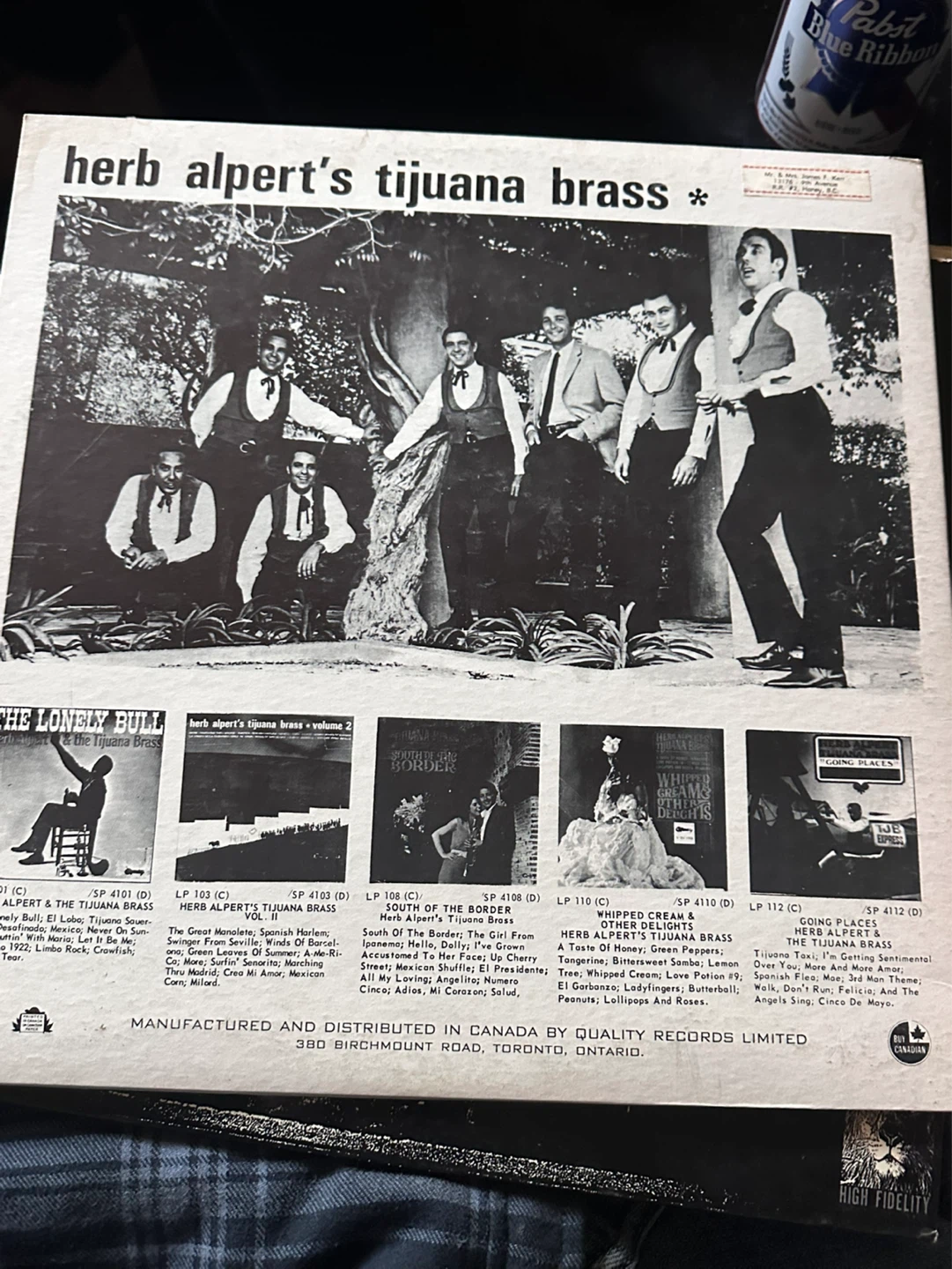 Herb Alpert & Tijuana Brass Whipped Cream LP - photo 4