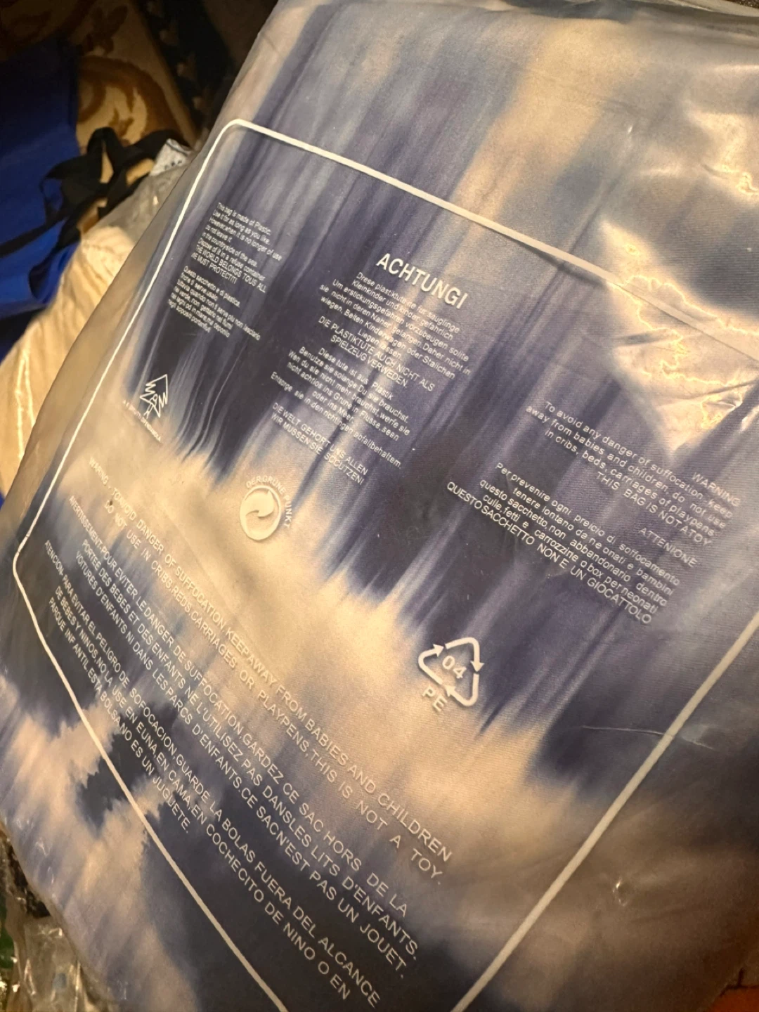 Indigo Bed sheets with 2 pillows , tie and dye - photo 2