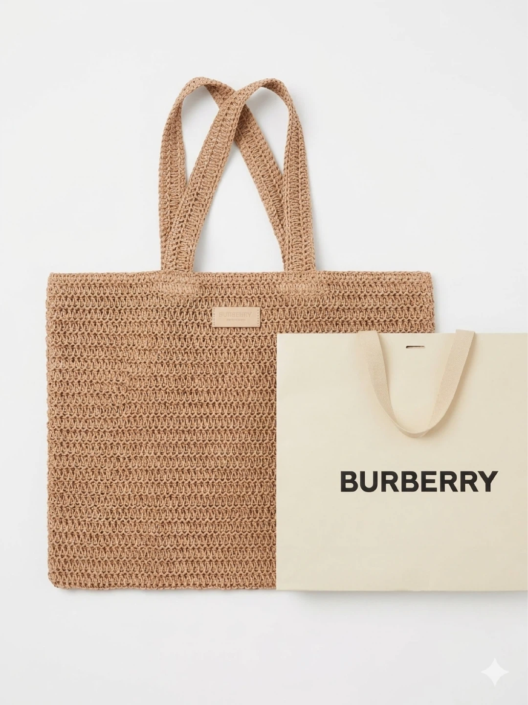 Burberry Straw Tote Bag - photo 2