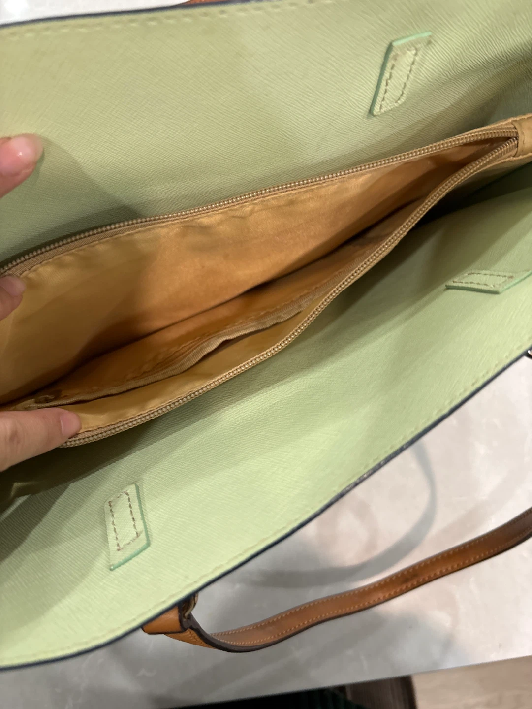Oroton Teal Tote Bag - photo 2