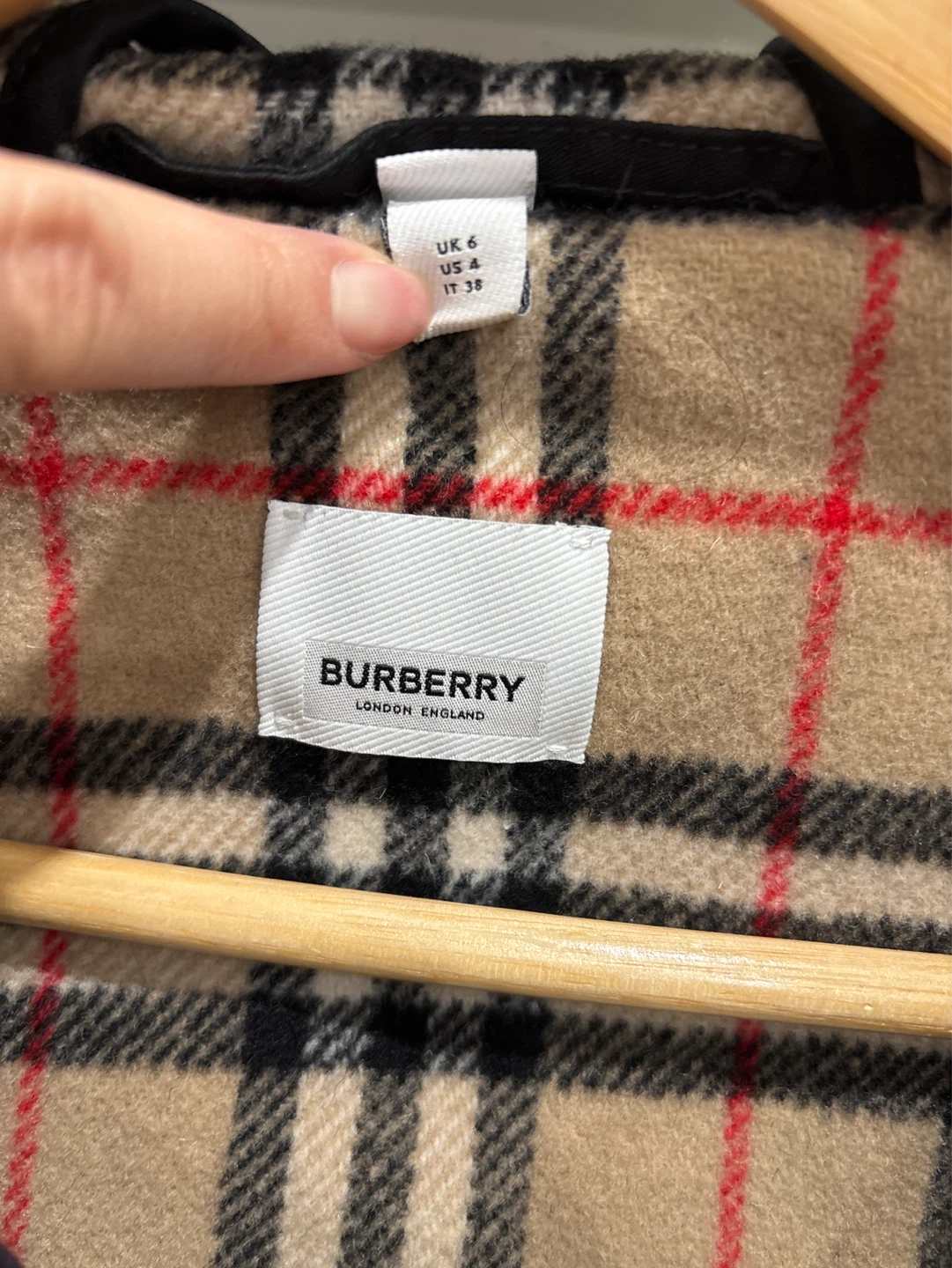 Burberry Navy Wool Duffle Coat US size4 - photo 2