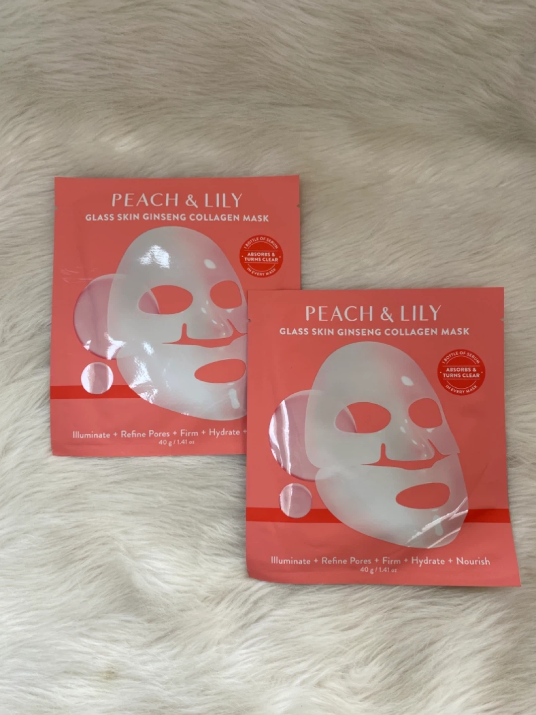 Peach & Lily Glass Skin Ginseng Collagen Mask (2 Pack)