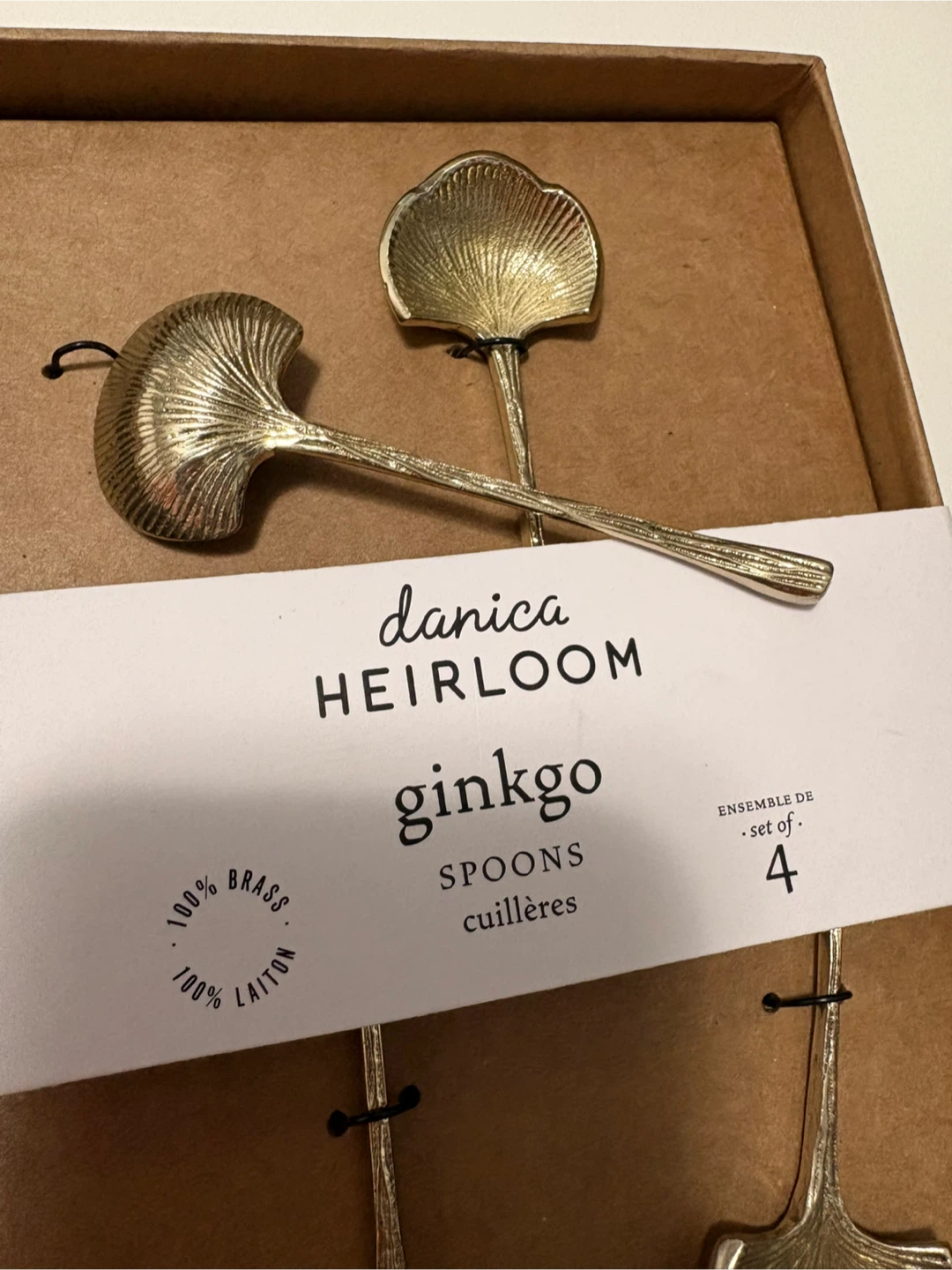 Danica Heirloom Ginkgo Spoons Set of 4 - photo 3