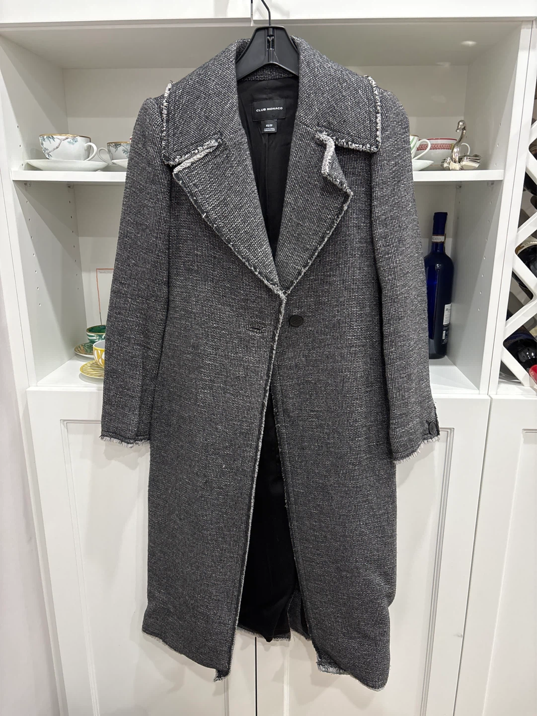 Club Monaco Grey Wool Blend Coat XS/TP